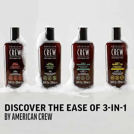 American Crew 3-In-1 Tea Tree Body Cleanser, 8.4 Ounce