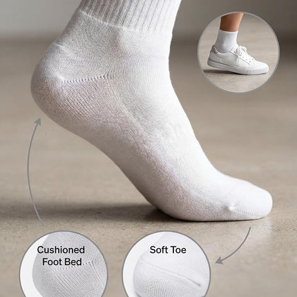 HUE Women's Mini Crew Socks (6-Pack), Beauty - 6 Pair Pack, One size