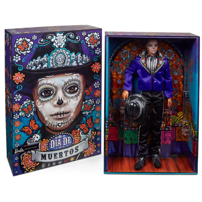 Barbie 2023 Día De Muertos Ken Doll Wearing Blue J