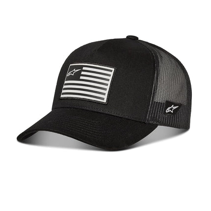 Alpinestars Men's Flag Snapback Trucker Hat Black/