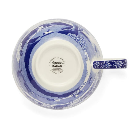 Portmeirion Home & Gifts BLI1290-X Jumbo Cup & Saucer, Blue & White, 0.56L/20fl.oz