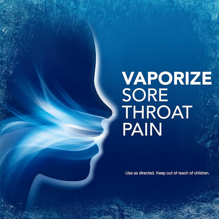 Vicks VapoCool Pastillas para dolor de garganta severo medicadas, Mentol de máxima potencia, Alivia el dolor de garganta, Sabor cereza, 45 unidades