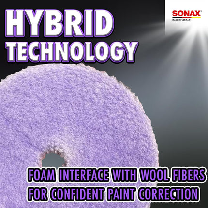 Sonax Hybrid Wool Polishing Pad, 143 Dimeter