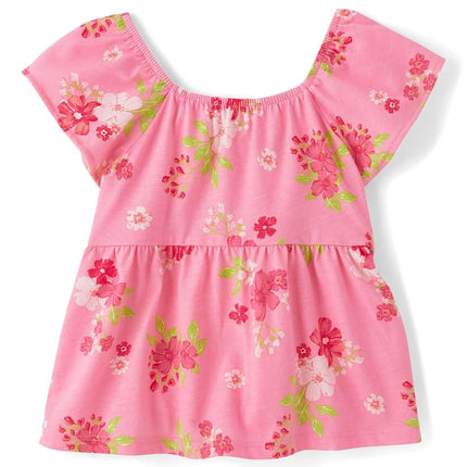 The Children's Place Baby Girls' and Toddler Sleeveless Knit Tops, Bright Pink, 4T