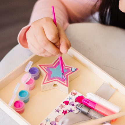 Melissa & Doug Created By Me Wooden Princess Wand, Arts & Crafts, Shatterproof Mirror, Craft Kit & Keepsake