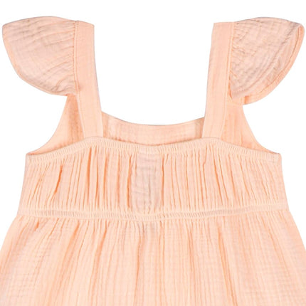 Gerber Girls' Toddler Sleeveless Gauze Dress, Blush, 3T