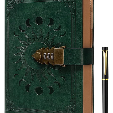 Lockable Journal with Pen, A5 240 Pages Lock Diary