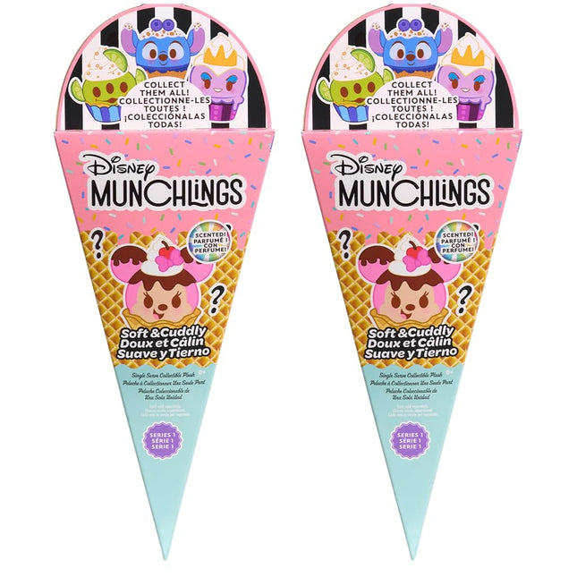 Just Play Disney Munchlings Scented Soft Toy for Kids (Pack of 2)