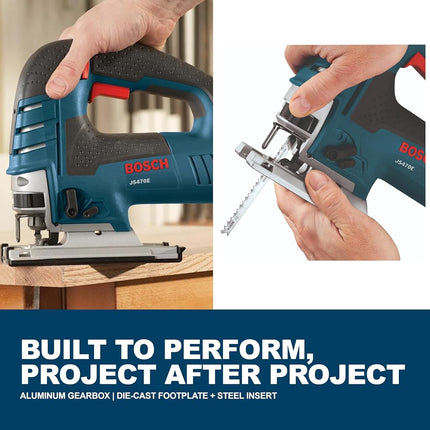 Bosch-rotozip-skil 7.0 Amp Top Handle Jigsaw JS470E