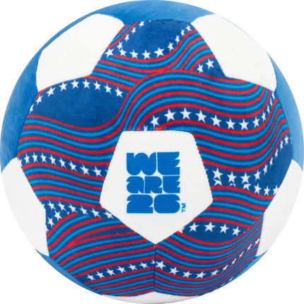 Jazwares FIFA World Cup 2026 USA 9" Plush Soccer Ball - Soft Collectible World Cup Plush Toy - National Team Stars and Stripes Design - Ages 3+