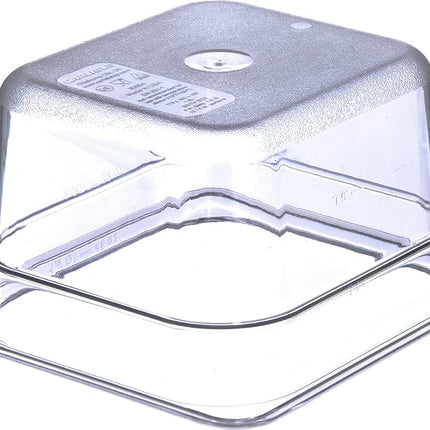Carlisle FoodService Products StorPlus Food Storage Container 1/6 Size Food Pan for Serving and Storing Hot or Cold Food, 1.7 Qt, 1 Count, Clear