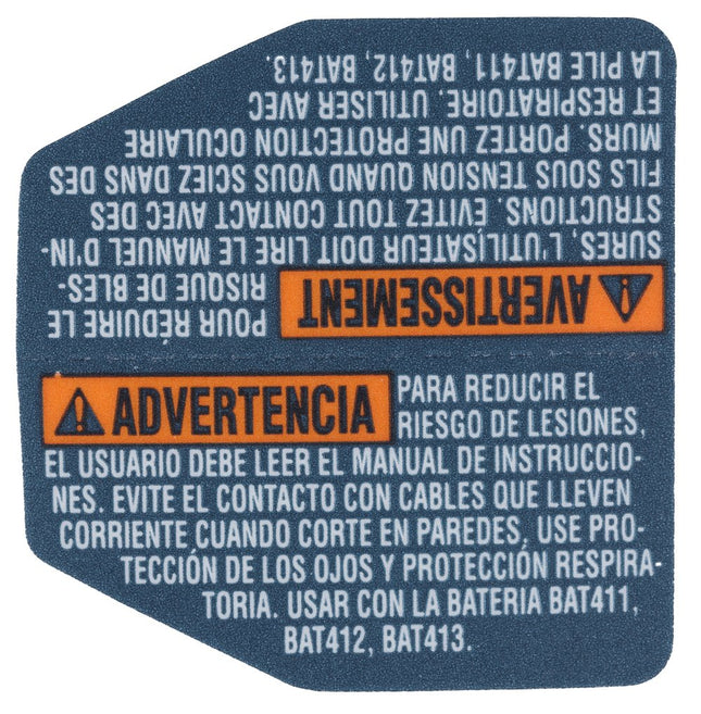 Bosch Parts 1619P08648 Label