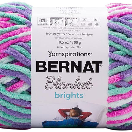 Bernat Blanket Brights Big Ball Yarn-Unicorn Bright -161212-12040