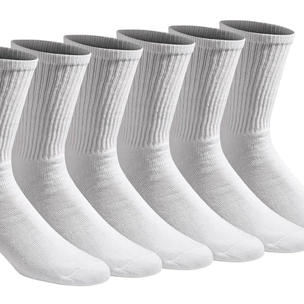 Dickies Mens 's Crew-socks, White (6 Pairs), 6-12 