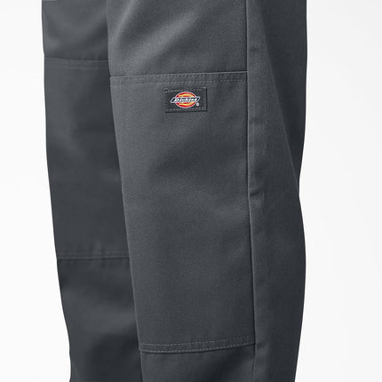 Loose Fit Double Knee Work Pants. Charcoal, 28 32