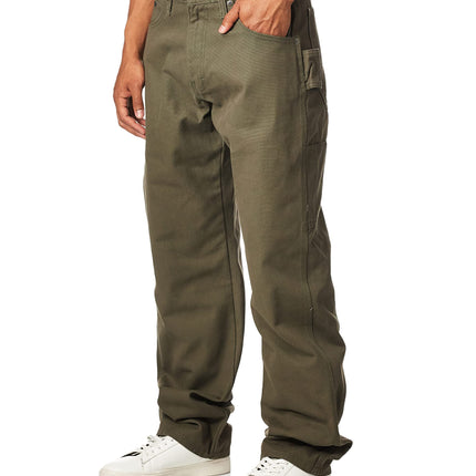 Dickies Men's Relaxed Fit Utility Sanded Duck Pant, Moss Green, 34x32
