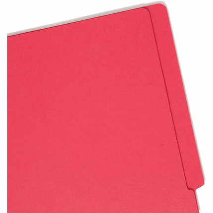 Smead End Tab Folder, Letter, Straight, 11 Point, Red, 100 Per Box (25710)