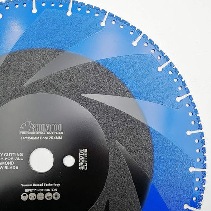 SHDIATOOL Rescue Demolition Diamond Blades for All-Cut 14"/350mm Metal Marble Aluminum Pipe Iron Hard Plastic PVC Cut-Off Wheel
