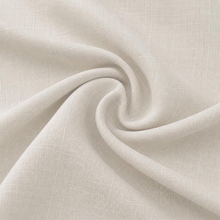 Meekio Set of 2 Ivory Pillow Covers 18 x 18 Inch Farmhouse Boho Decorative Throw Pillow Covers Linen Cushion Covers for Sofa Couch Décor