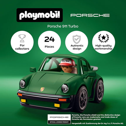 PLAYMOBIL Collector Cars Porsche 911 Turbo Classic G Model Collector's Edition Model Car with Figure & Accessories 72239