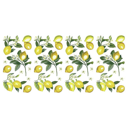 RoomMates RMK4712GM Lemon Peel and Stick Wall Decals, Yellow, Green
