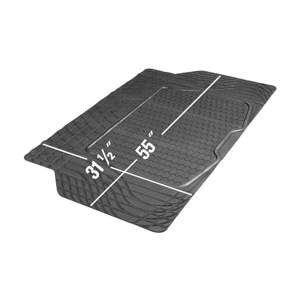 Custom Accessories Armor All 78919 Heavy-Duty Rubber Trunk Cargo Liner Floor Mat Trim-to-Fit for Car, SUV, Van and Trucks, Black
