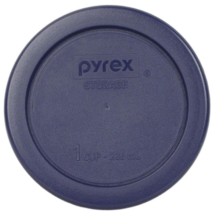 Pyrex (4) 7202-PC 1 Cup (4) 7200-PC 2 Cup (4) 7201-PC 4 Cup Blue Lids