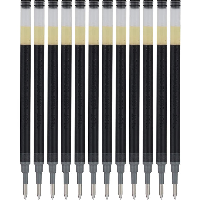 Pilot Pen G2 Gel Ink Refills for Rolling Ball Pens, Extra Fine Point, 0.5mm, Black Ink, 12-Pack