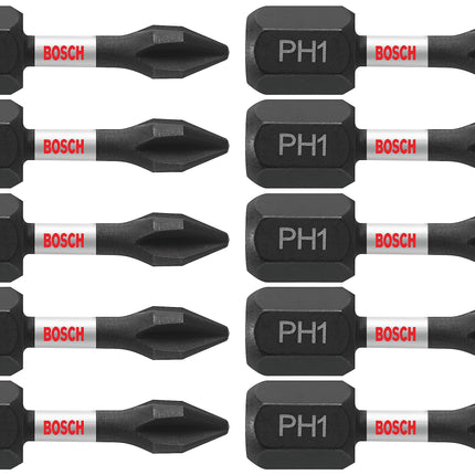 BOSCH ITPH11B 10-Pack 1 in. Phillips #1 Impact Tou