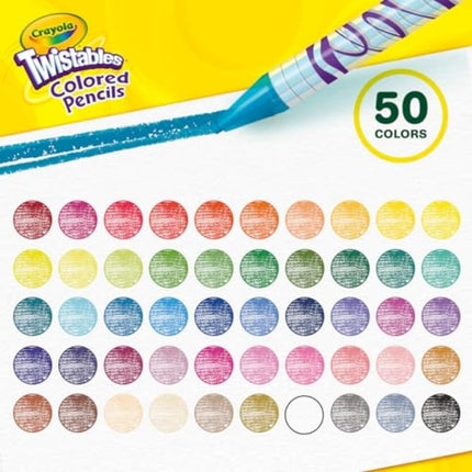 AODE forCrayola 50ct Twistables Colored Pencils