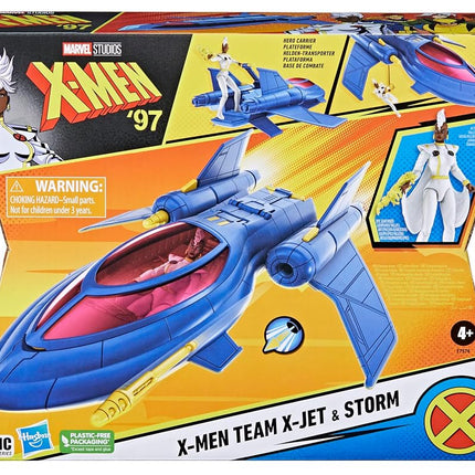 Marvel Studios X-Men '97, X-Men Team X-Jet and 4-inch Storm Figure, Super Hero Toys and Action Figures for Kids Ages 4 and Up