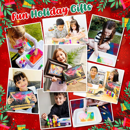 Water Marbling Paint for Kids - Arts and Crafts Kits for Girls & Boys 3+