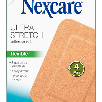 Nexcare Soft Fabric Adhesive Pad, 3 in x 4 in, 4 P