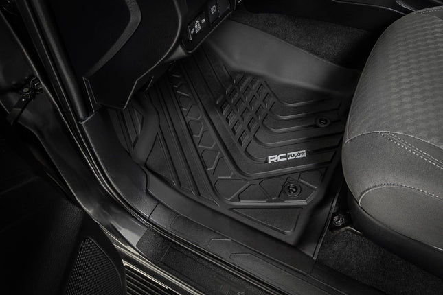 Rough Country Flex-Fit Floor Mats for 2016-2023 Toyota Tacoma - FF-71216