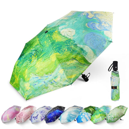 SY COMPACT Travel Umbrella - Windproof Automatic C