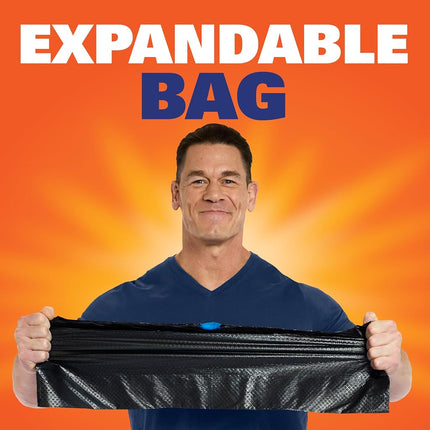 Hefty Ultra Strong Multipurpose Large Trash Bags, Black, Fabuloso Scent, 30 Gallon, 50 Count
