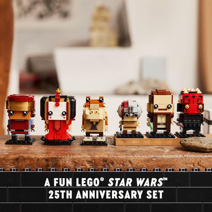 LEGO Star Wars BrickHeadz The Phantom Menace - Collectible Star Wars Figures of Anakin, Darth Maul & More - Gift for Fans - 40676