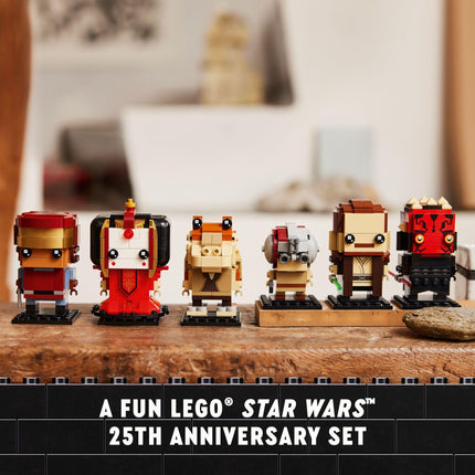 LEGO Star Wars BrickHeadz The Phantom Menace - Collectible Star Wars Figures of Anakin, Darth Maul & More - Gift for Fans - 40676