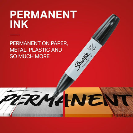 Sharpie Permanent Markers | Chisel Tip | Assorted Colours | 8 Count