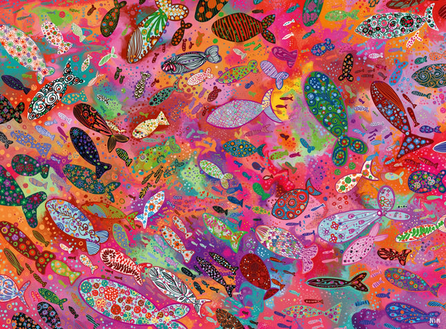 Ravensburger USA Jigsaw Nationals - Fish in Fuchsi