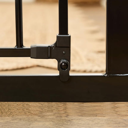 Regalo Deluxe Easy Step Extra Tall Gate, Black 13 Pounds