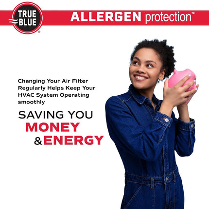 True Blue 312241.4 Allergen 12-Inch by 24-Inch by 1-Inch Air Filter, 4-Pack
