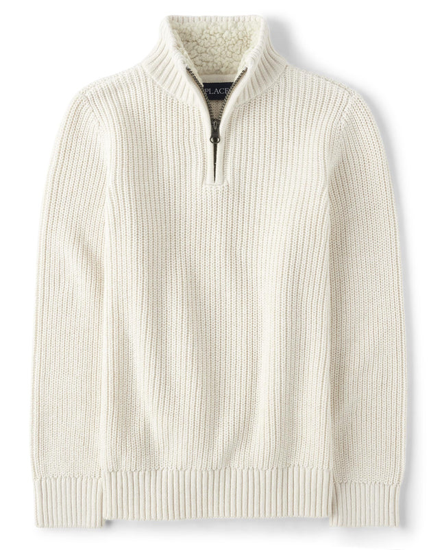 The Children's Place Boys' Long Sleeve Quarter Zip