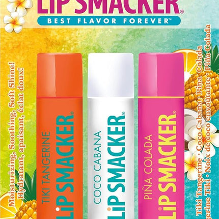 LIP SMACKER - Trio Tropical Fever Lip Balms - 3 Pi