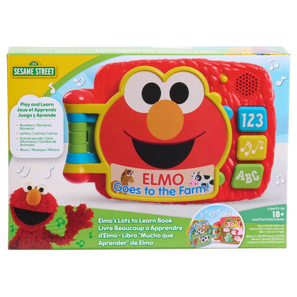 Just Play Sesame Street Elmo's Lots to Learn Book, Children's Toy from 2 Years