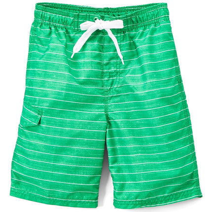 Kanu Surf Short de bain à séchage rapide UPF 50+ pour garçon, Line Up Vert, 22-24