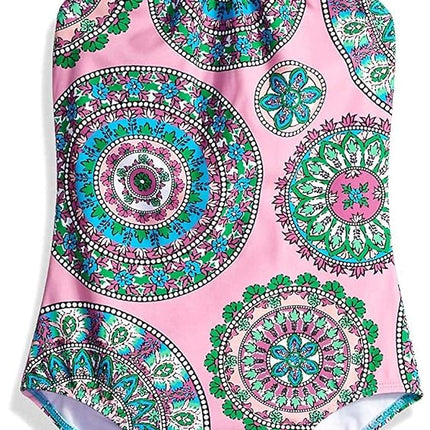 Kanu Surf Girls Halter Beach Sport 1-Piece Swimsuit One, Jasmine Pink, 16