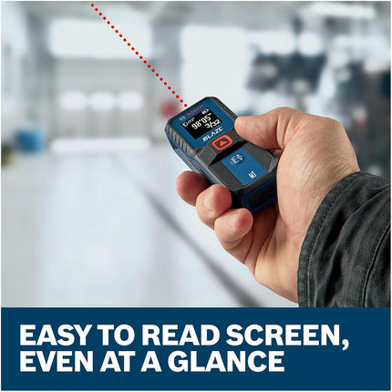 BOSCH GLM100-23 100ft Laser Measure with Backlit Display,