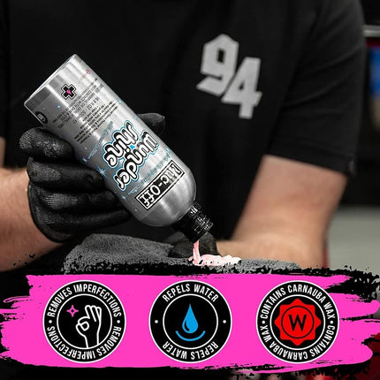 Muc Off Wundershine, 500 Milliliters Polish and Protectant with Carnauba Wax - Suitable for Use On Bikes, Motorcycles and Cars