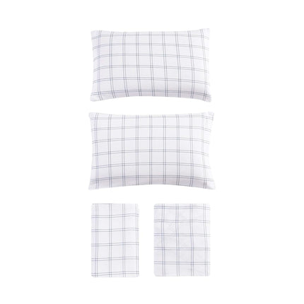 Eddie Bauer - Full Sheets, Cotton Flannel Bedding Set, Brushed for Extra Softness, Cozy Home Decor (Westridge Plaid, Full)